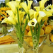 sárga kála váza