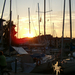 kikötői naplemente