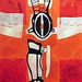 16 REGRESSUS AD UTERUM 17, olaj, vászon, linó,100x40cm, 2004