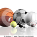 222435-Royalty-Free-RF-Clipart-Illustration-Of-3d-Sports-Balls-O