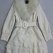 91019A-09A GUCCI WHITE WOOL&FOX HAIR JACKET SIZE 2 4 6 PRICE USD