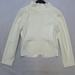 91012A-01  CHANEL WHITE COTTON COAT SIZE 2 4 6 (BACK) PRICE US39