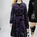 90806B-39 MIUMIU PURPLE POLYESTER DUSTCOAT SIZE 2 4 6. PRICE USD