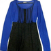 90810C-41B MIUMIU BLUE WOOL JERSEY TOP SIZE 2 4 6 PRICE USD 38[1