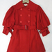 90824A-28 MIU MIU RED WOOL COTTON COAT SIZE 2 4 6 PRICE USD 40[1