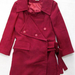 91006B-18  MIUMIU RED COTTON OVERCOAT SIZE 2 4 6 PRICE USD52