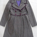 90926B-17A MOSCHINO PURPLE  WOOL&COTTON DUSTCOAT SIZE 36 38 40 P