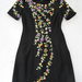 90925B-40 ANNASUI BLACK WOOL DRESS SIZE 2 4 6 PRICE USD45