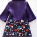 91009B-7B  ANNA SUI PURPLE WOOL COAT SIZE 2 4 6 (BACK) PRICE USD