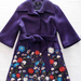 91009B-7B  ANNA SUI PURPLE WOOL COAT SIZE 2 4 6 PRICE USD57