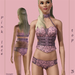 Pink lace - lingerie - set 3 - by imoger